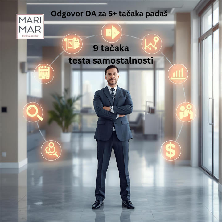9 kriterijuma testa samostalnosti za preduzetnike paušalce